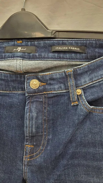 7 For All Mankind The Skinny Mid-rise Skinny Jeans Size: 30