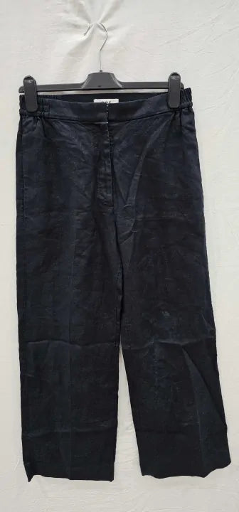 Cos - Mar Linen Trouser - Blue Size: 36