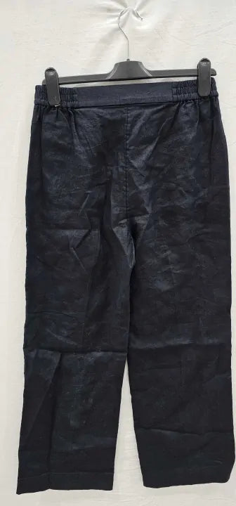 Cos - Mar Linen Trouser - Blue Size: 36
