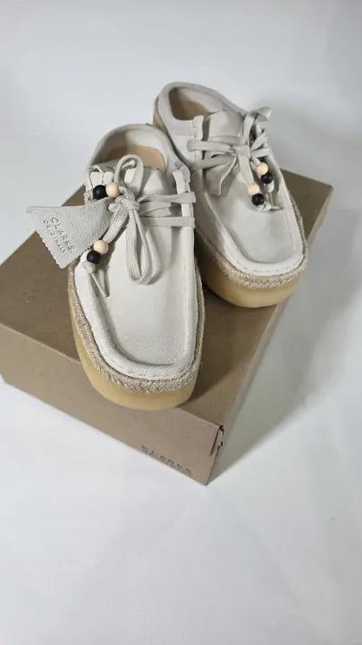 Clarks Originals - Women's White Wallabee Cup Originals Shoe Size: Uk 6