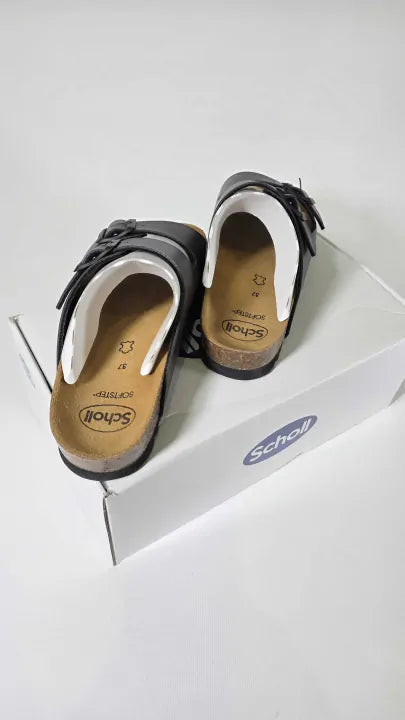 Scholl - Women's Black Josephine Sandal Size: Uk 4