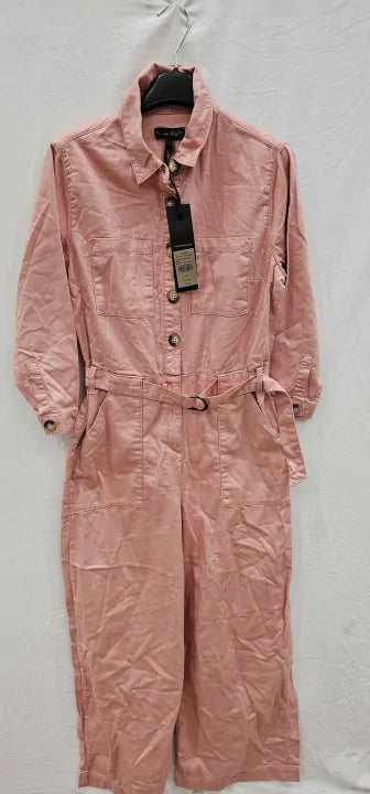 Phase Eight - Pink Jarah Denim Jumpsuit - Pink Size: Uk10