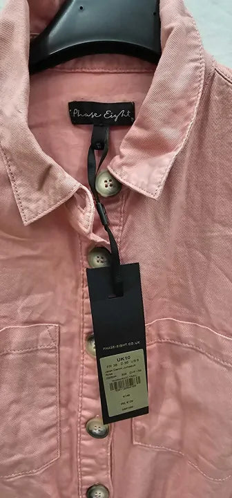 Phase Eight - Pink Jarah Denim Jumpsuit - Pink Size: Uk10
