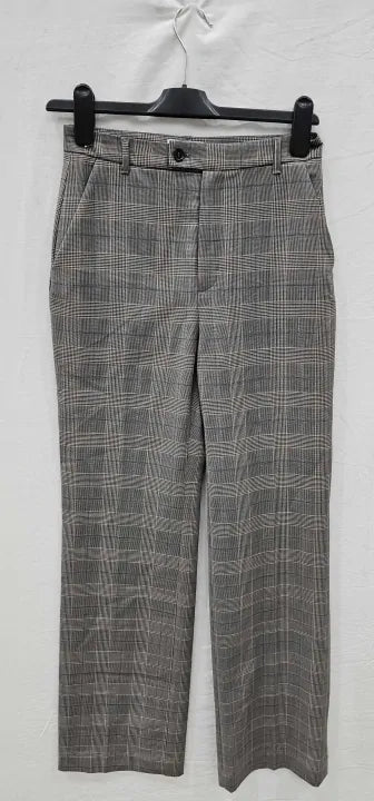 & Other Stories - Coffee Checked Tailored Trousers - Beige Size: Eu34