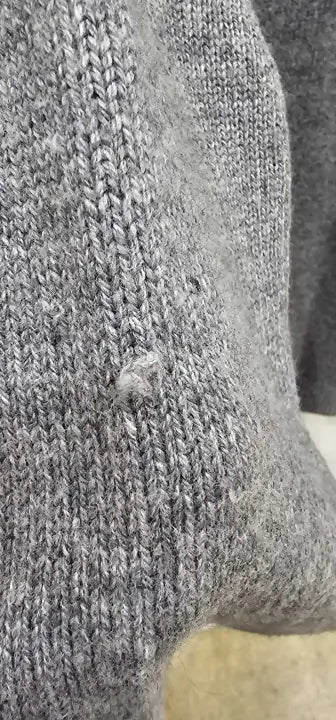 Reiss - Grey Cloud Seam Detail Wool Blend Jumper - Grey Size: M