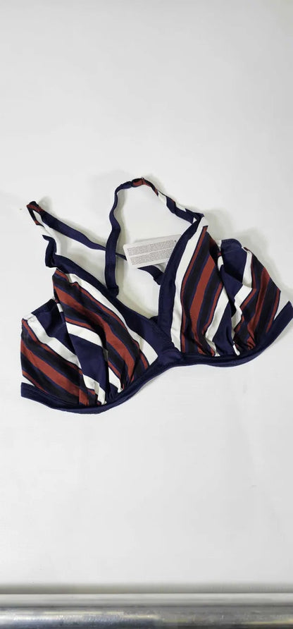 Fantasie - Navy Ocean Cove Plunge Bikini Top - Multi Size: 36Ff