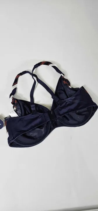 Fantasie - Navy Ocean Cove Plunge Bikini Top - Multi Size: 36Ff