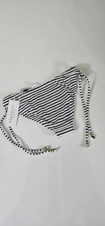 Seafolly - Isla Palm Tie Side Pant - White Size: Uk10