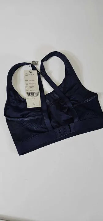 Sweaty Betty - Navy Ultra Running Bra - Blue Size: 32D