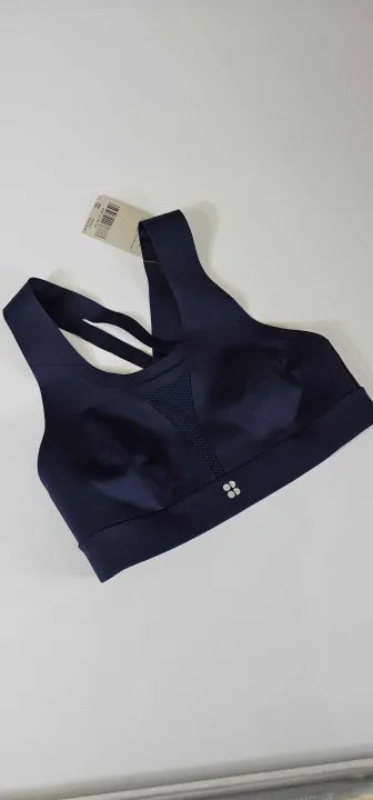 Sweaty Betty - Navy Blue All Train Sports Bra - Blue Size: 32B