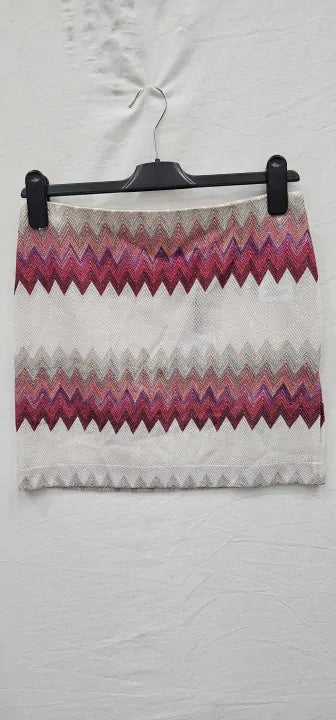 Missoni - Pink Zig Zag Mini Skirt - Multi Size: S