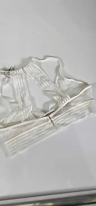 Janet Reger - Starlight Wire Free Plunge Bra White - White Size: 34A