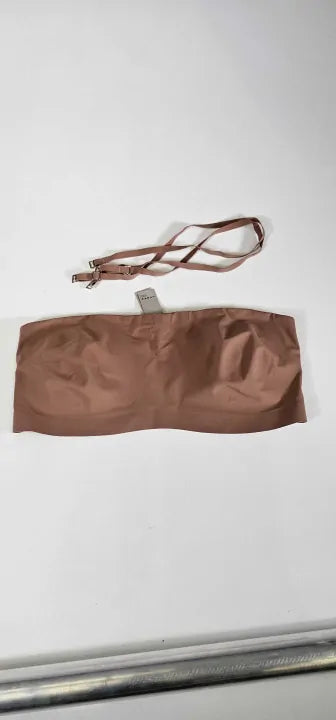 Janet Reger - Barely Decent Multiway Bandeau Bralette Amber - Orange Size: 36C
