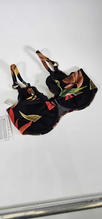 Fantasie - Black Pichola Gathered Full Cup Bikini Top - Black Size: 38Ff