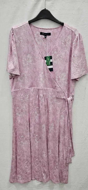 Crew Clothing - Pink Lady Wrap Summer Dress - Pink Size: Uki16