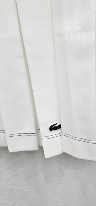 Lacoste - White Pleated Cotton Blend Mini Skirt - White Size: 42