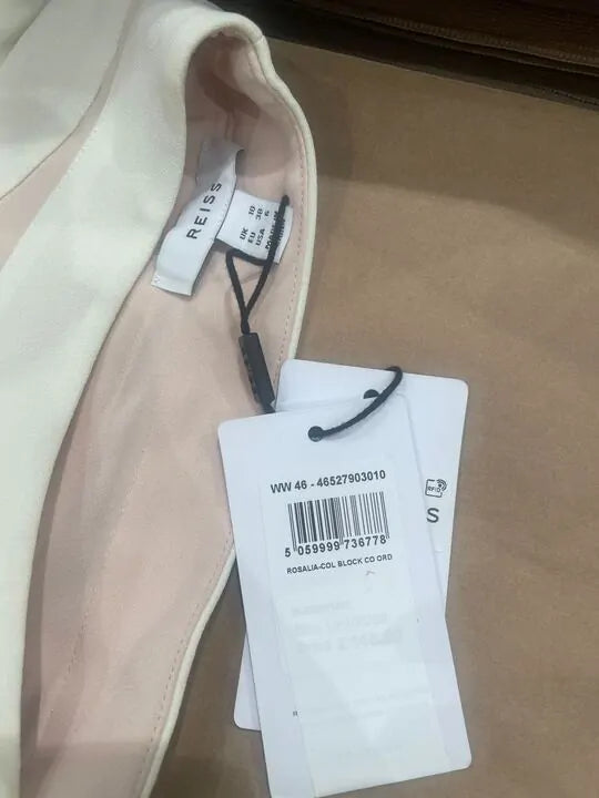 Reiss - Nude Rosalia Co-ord Crop Top Size: Uk 10