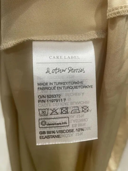 & Other Stories - S2 Akoni Dress - Beige Size: Small