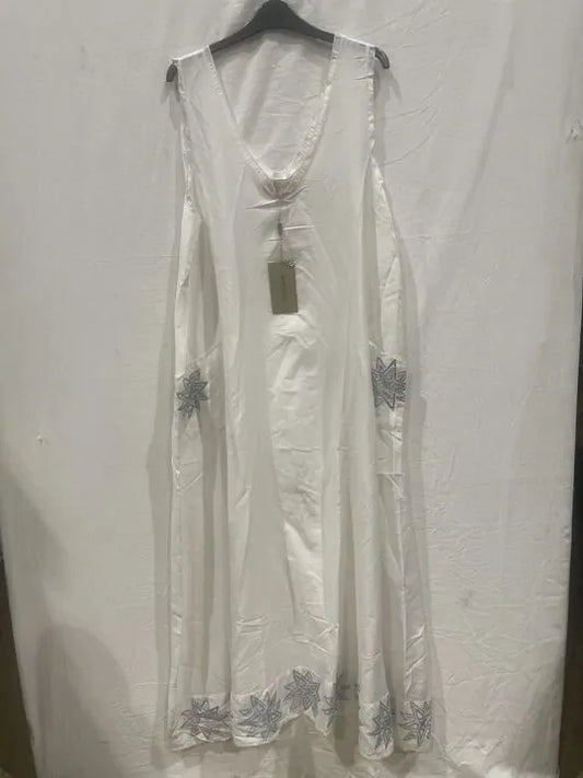 Pranella - Bazra Dress White Size: M/l