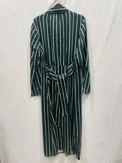 Whistles - Green Petite Alex Stripe Shirt Dress Size: Uk 18
