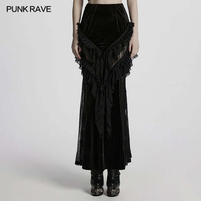 Punk Rave Nera Goth Dynamic Skirt