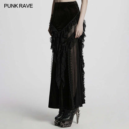 Punk Rave Nera Goth Dynamic Skirt