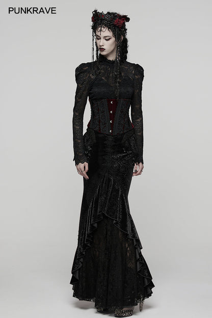 Punk Rave Goth Gorgeous Fishtail Skirt