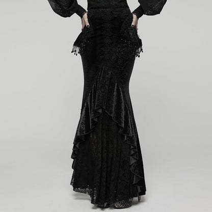 Punk Rave Goth Gorgeous Fishtail Skirt