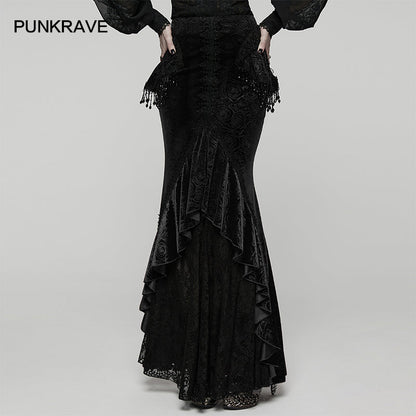 Punk Rave Goth Gorgeous Fishtail Skirt