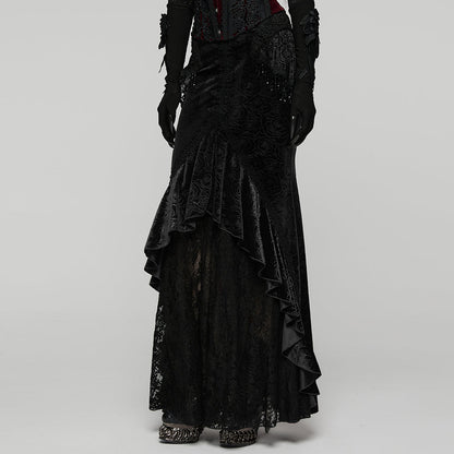 Punk Rave Goth Gorgeous Fishtail Skirt