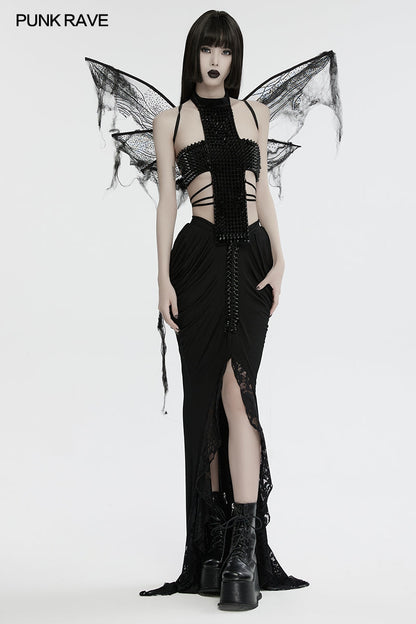 Punk Rave Morrigan Gothic Butterfly Wings - Black