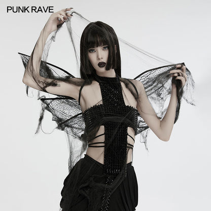 Punk Rave Morrigan Gothic Butterfly Wings - Black