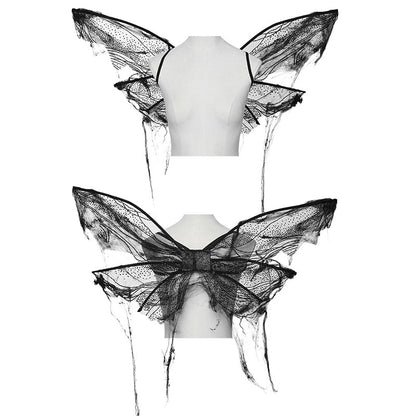 Punk Rave Morrigan Gothic Butterfly Wings - Black