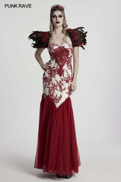 Punk Rave Effie Gorgeous Red Crystal Headband