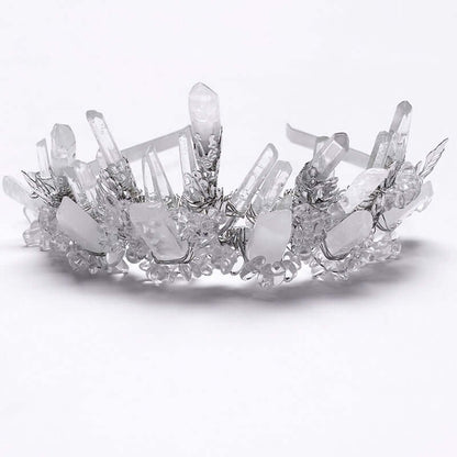 Punk Rave Gorgeous White Crystal Headband