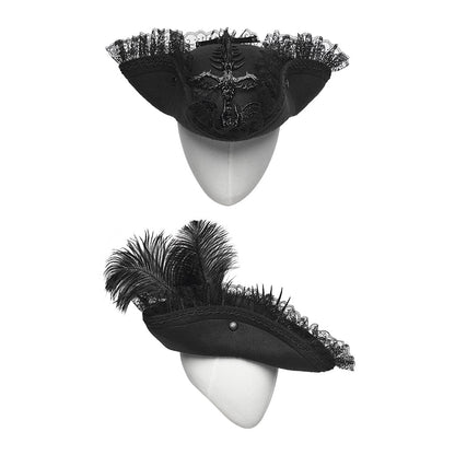 Punk Rave Goth Imprisoned Beast Bone Pirate Hat