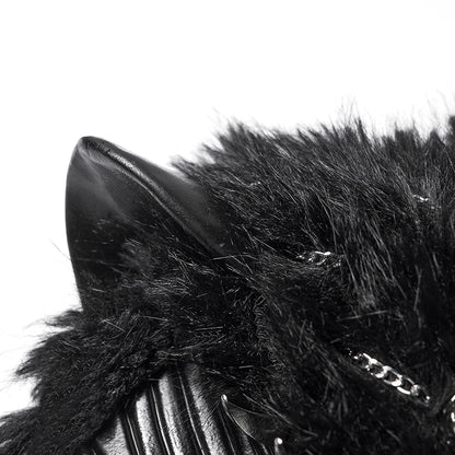 Punk Rave Punk Fox Head Braided Hood