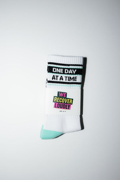 ONE DAY AT A TIME SOCKS