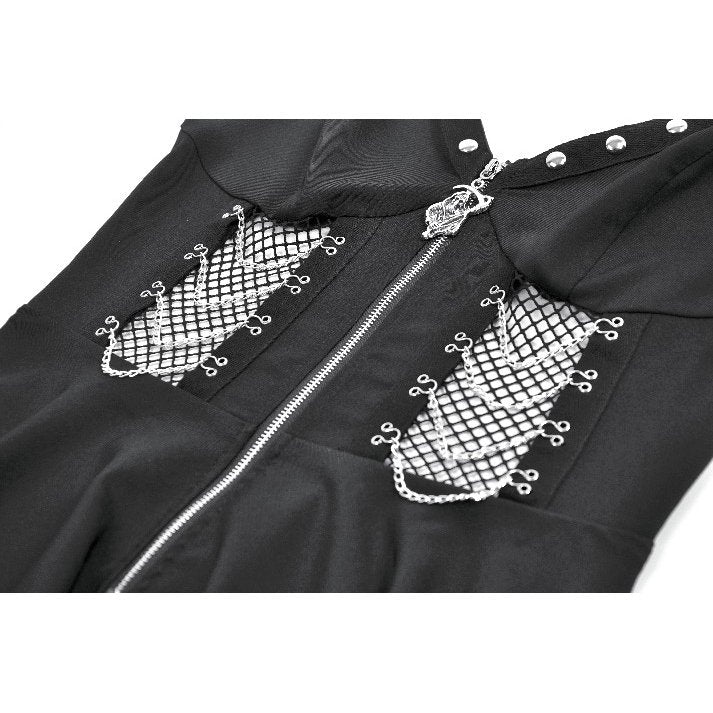 Dark in Love Punk Sleeveless Spiked Dress