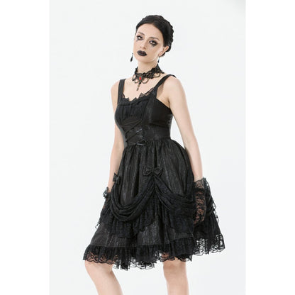 Dark in Love Shadow Lament Ruched Lolita Dress