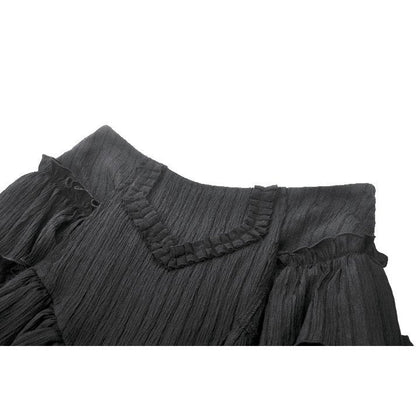 Dark in Love Cordelia Gothic High-Low Layered Skort