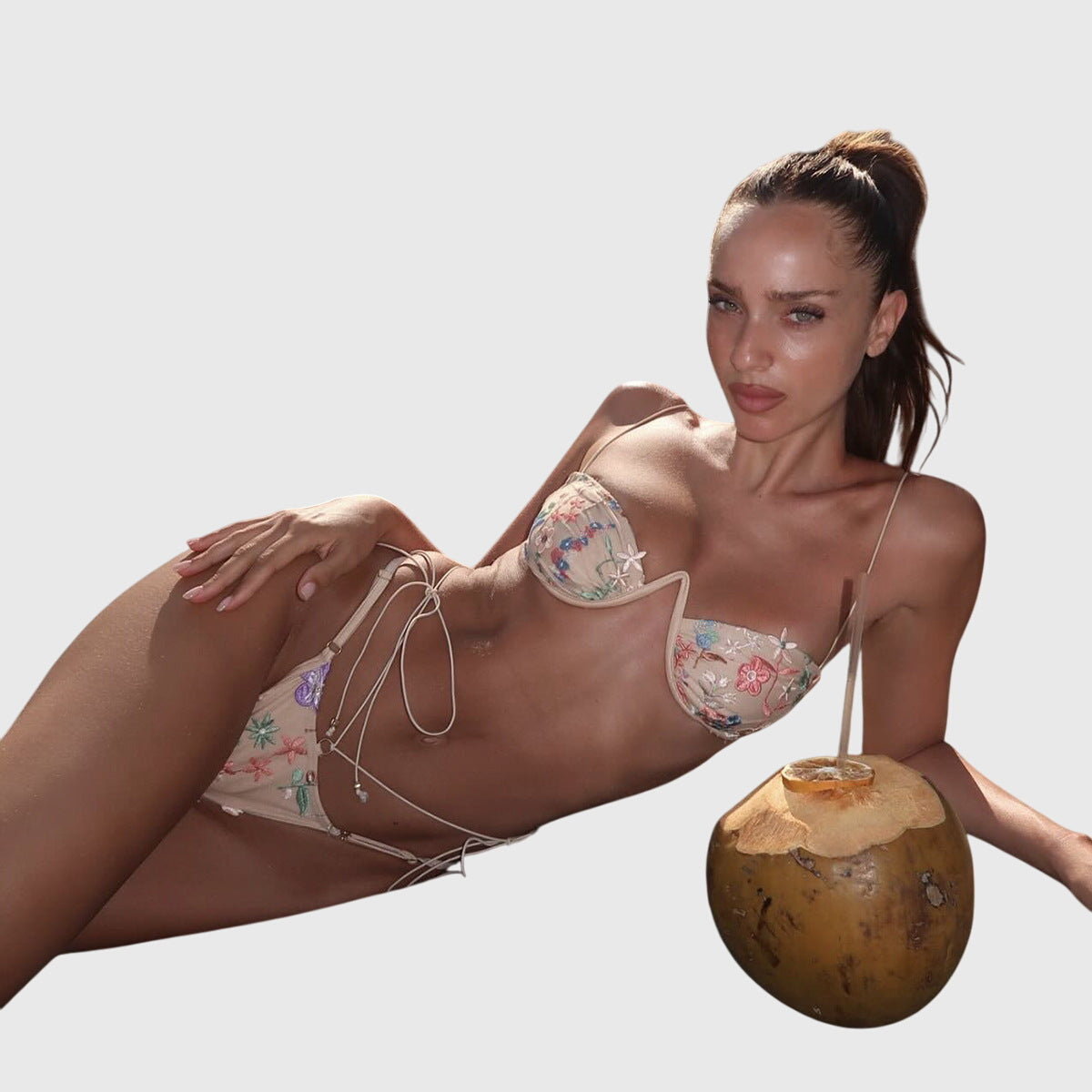 Aster | Delicate Embroidered Bikini