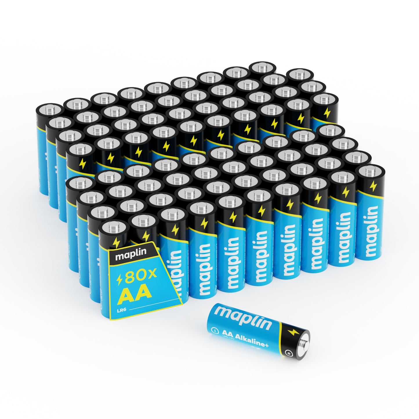 Maplin AA LR6 1.5V Alkaline Batteries 7 Year Shelf Life High Performance