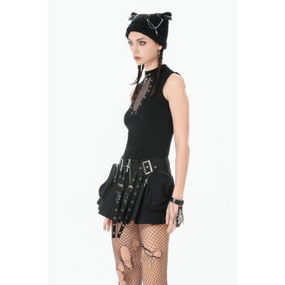 Dark In Love Mina Punk Metal Knit Hat