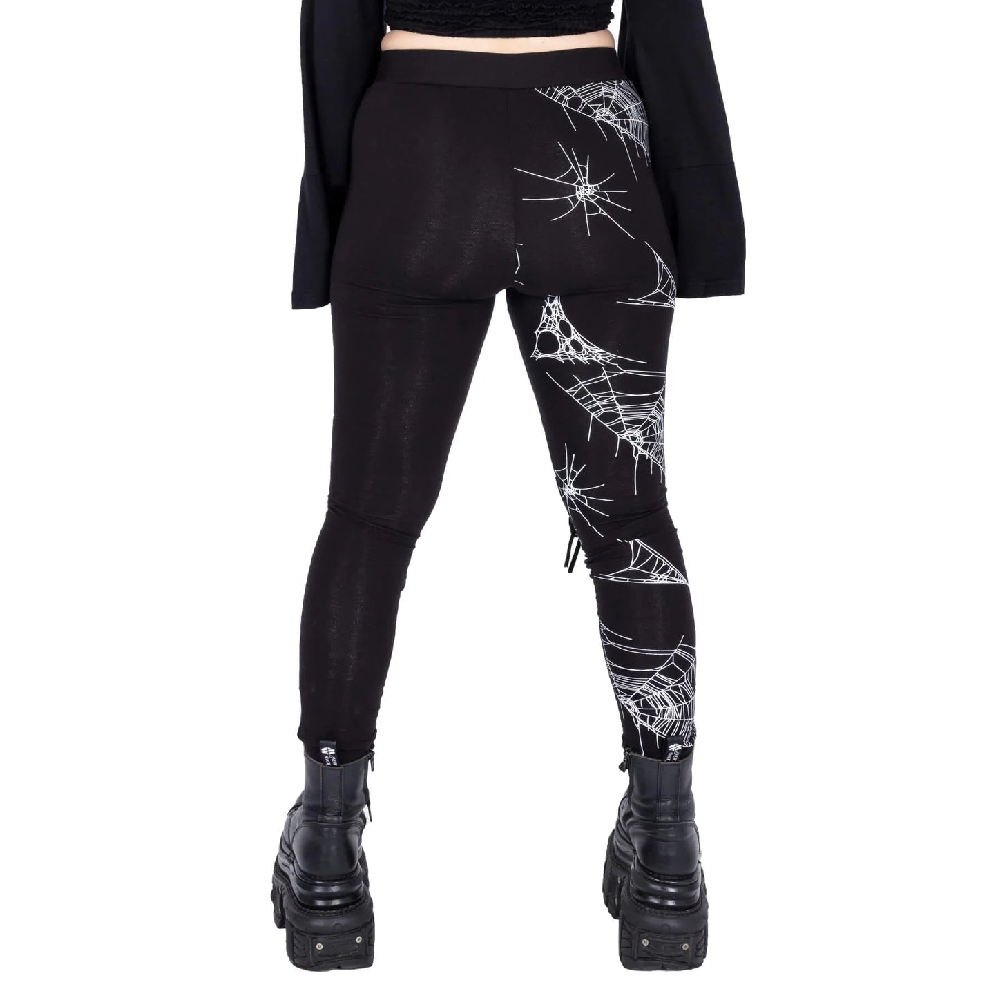 Heartless Arhana Spiderweb Leggings with Lace Up Feature
