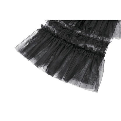 Dark in Love Ophelia Tiered Tulle Knee-High Socks