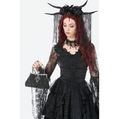 Dark In Love Celestine Vintage Beaded Gilded Evening Bag