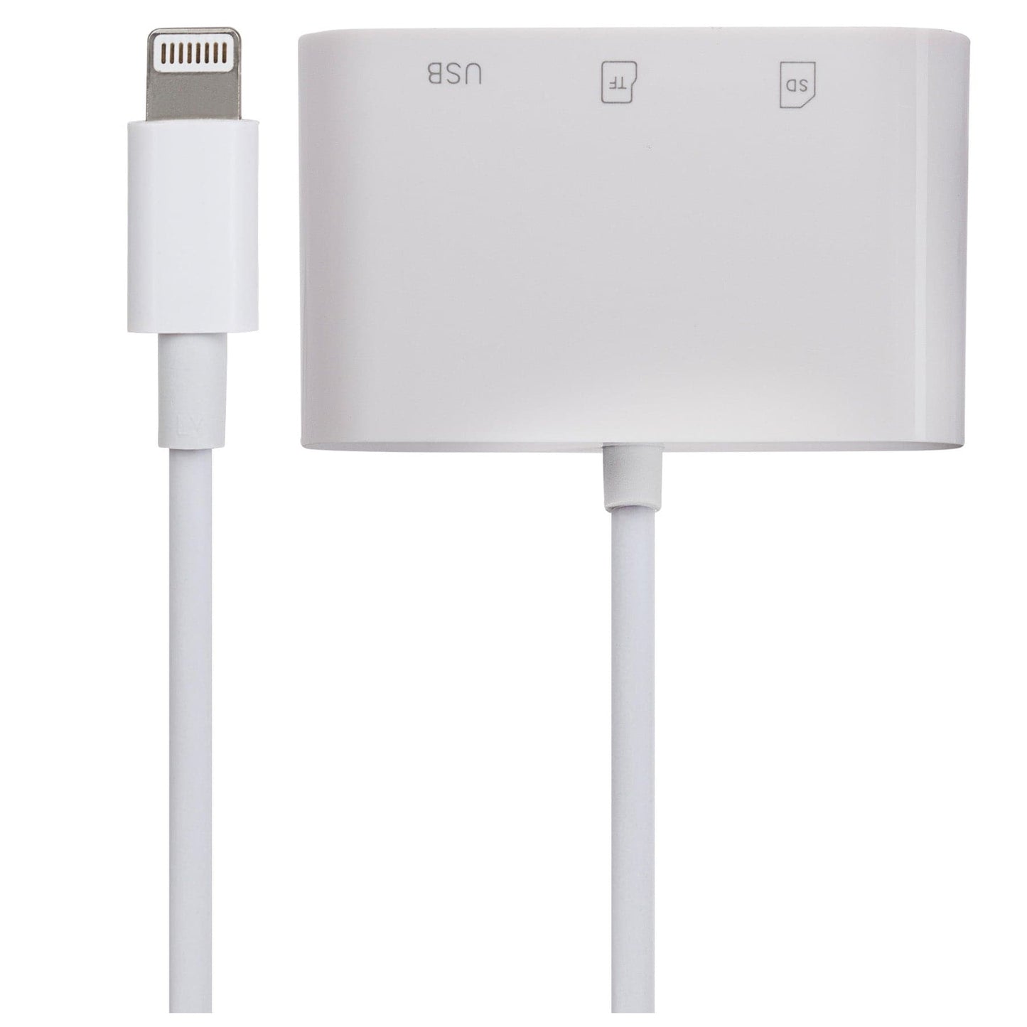 Maplin Lightning Camera Download Adapter SD / MicroSD Card Reader & USB-A Port