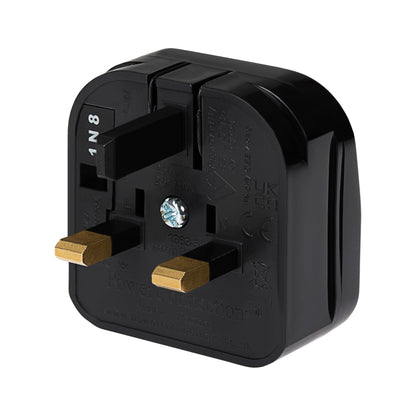 Maplin EU 2 Pin Plug to UK Mains Plug Converter with 5 Amp Fuse & Screw Cover