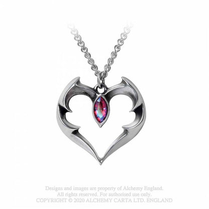Alchemy Gothic Batheart - The Vampire's Kiss Pendant Necklace